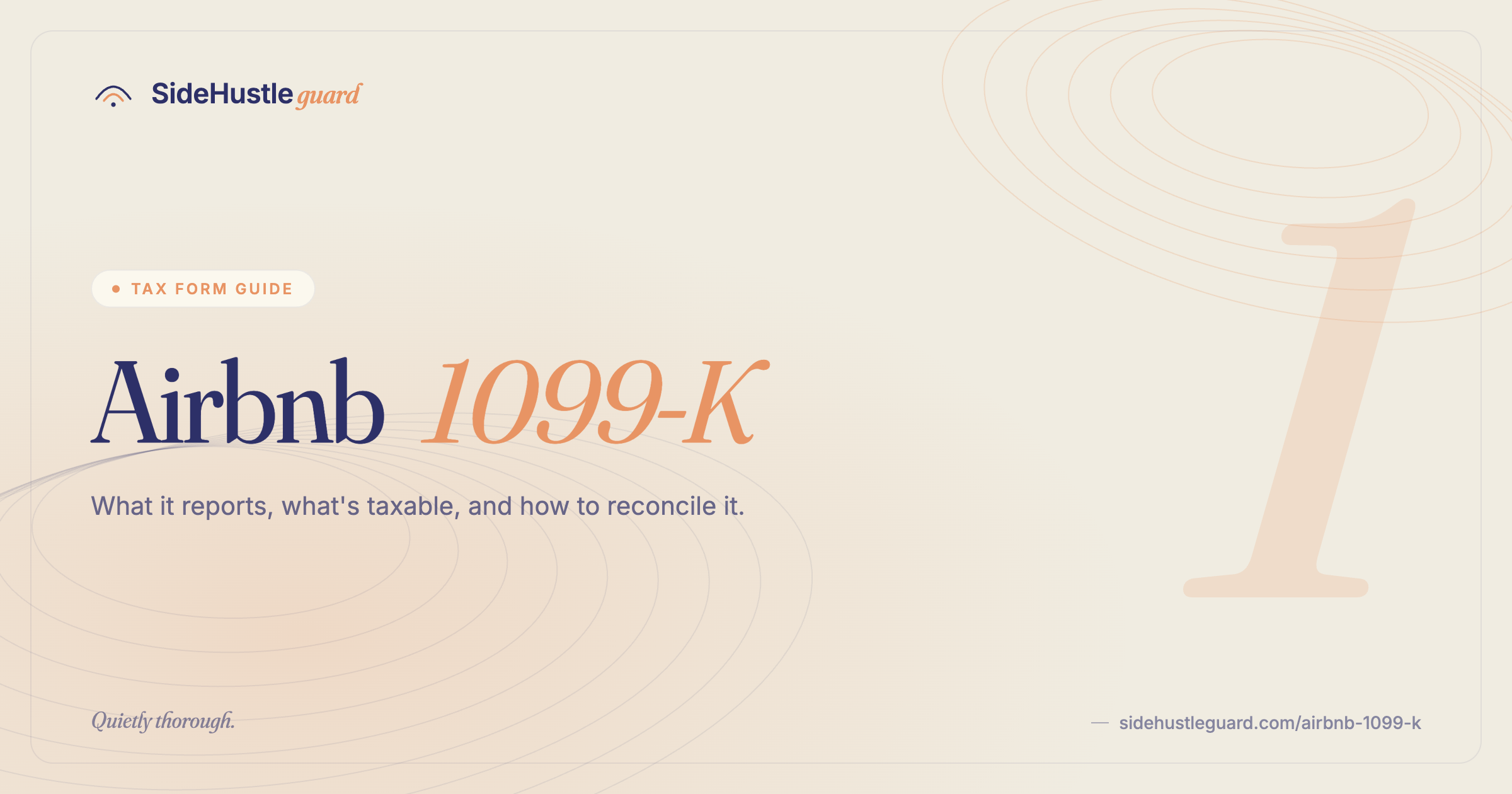 Airbnb 1099-K explained — what it reports, what's taxable, how to reconcile