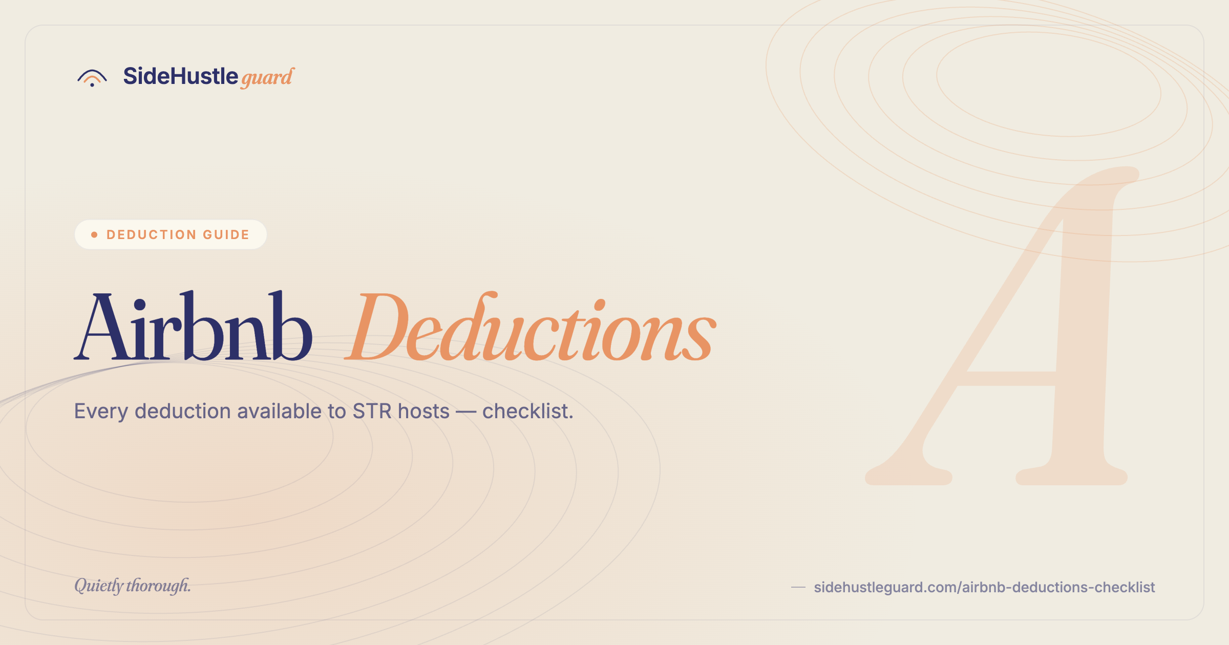 Airbnb host deductions checklist — every write-off short-term rental hosts can claim