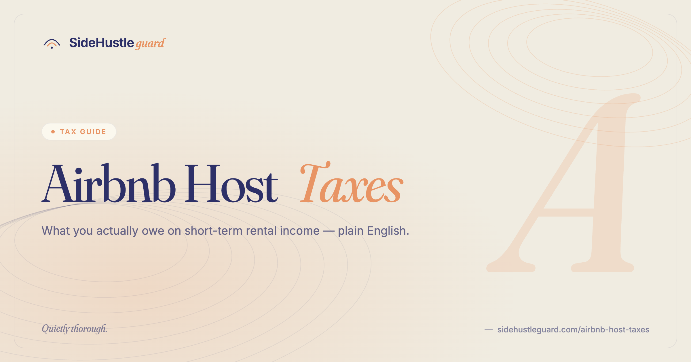 Airbnb host tax guide — rental income, deductions, and Schedule E
