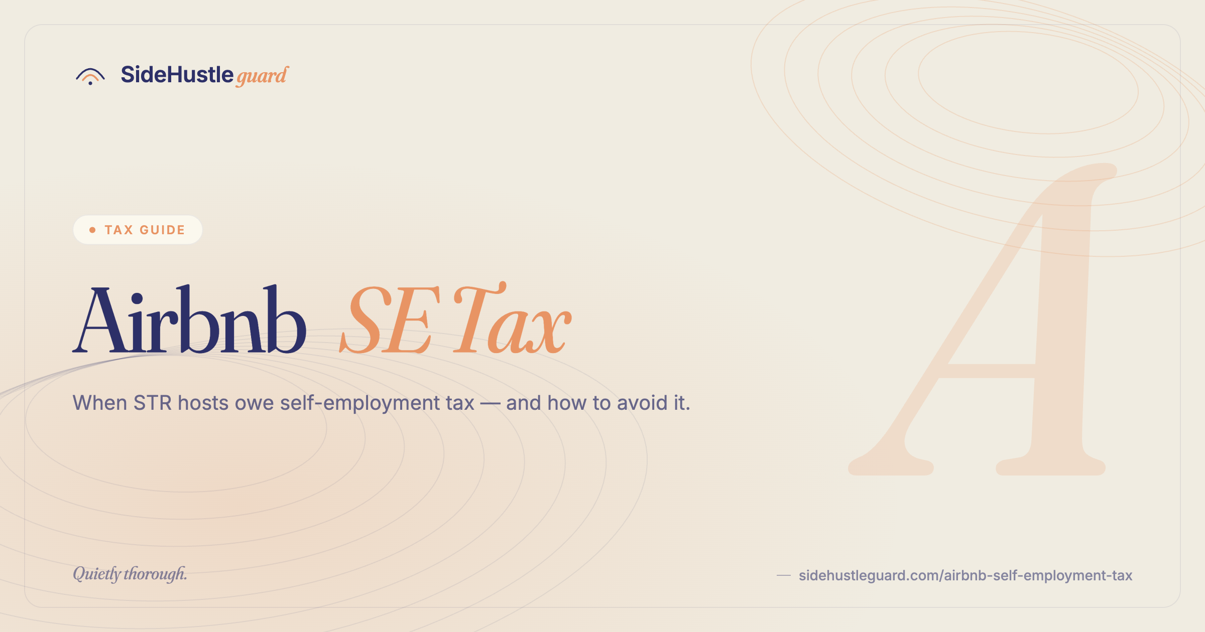 Airbnb self-employment tax guide — Schedule C vs Schedule E, 15.3% SE tax