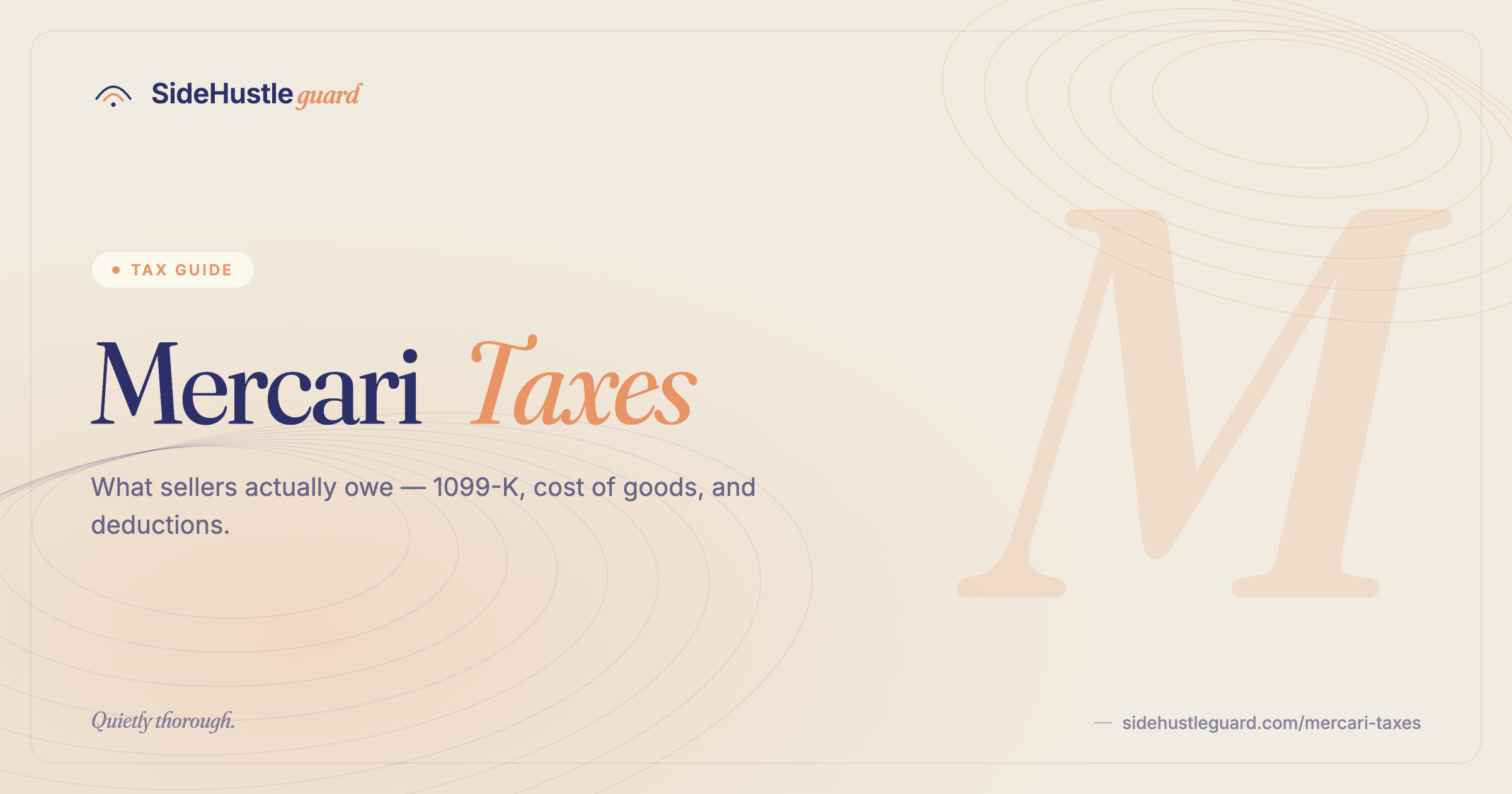 Mercari taxes — when resale becomes taxable and how to report it