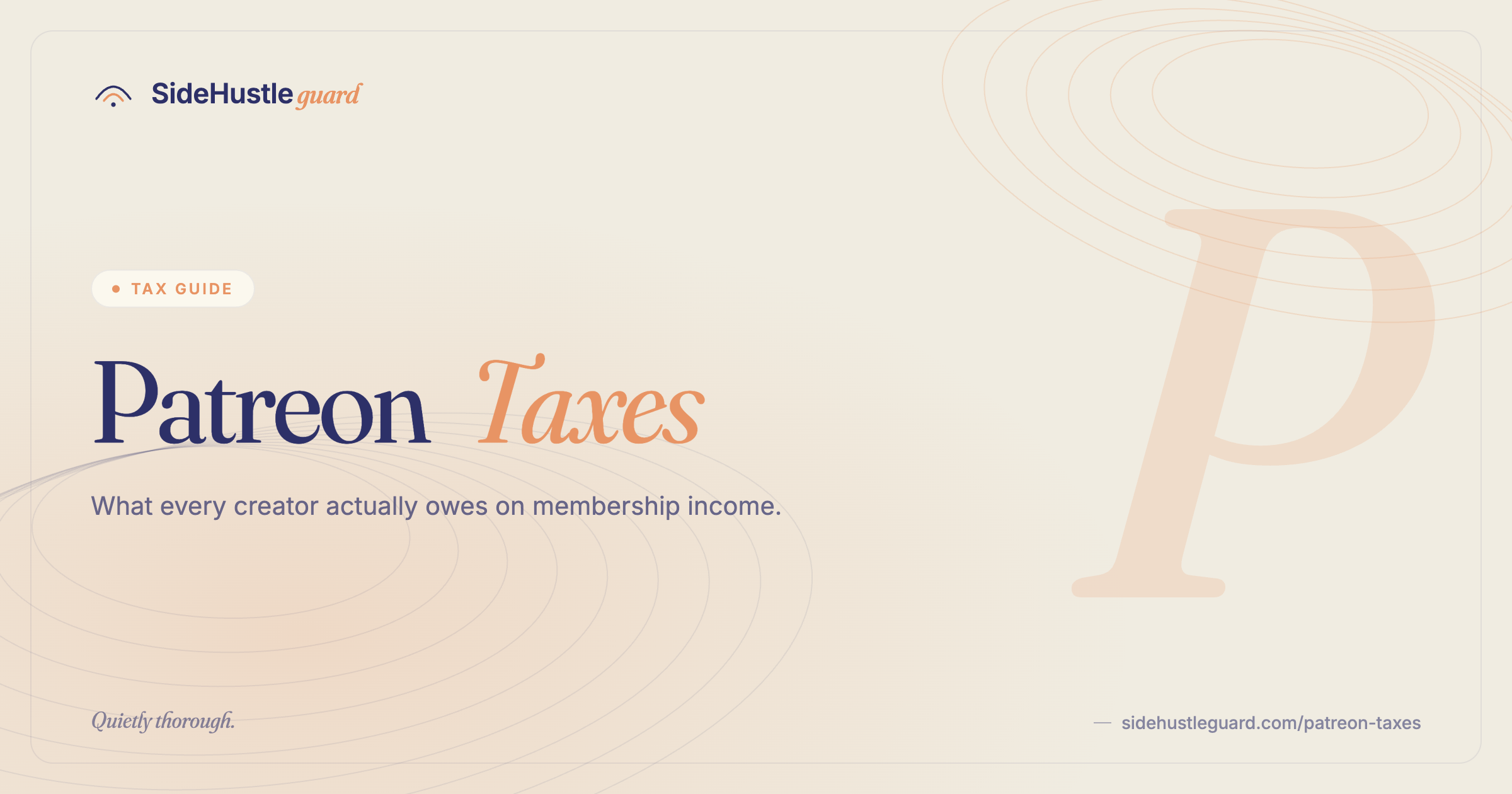 Patreon creator taxes — subscription income, 1099-K, and deductions