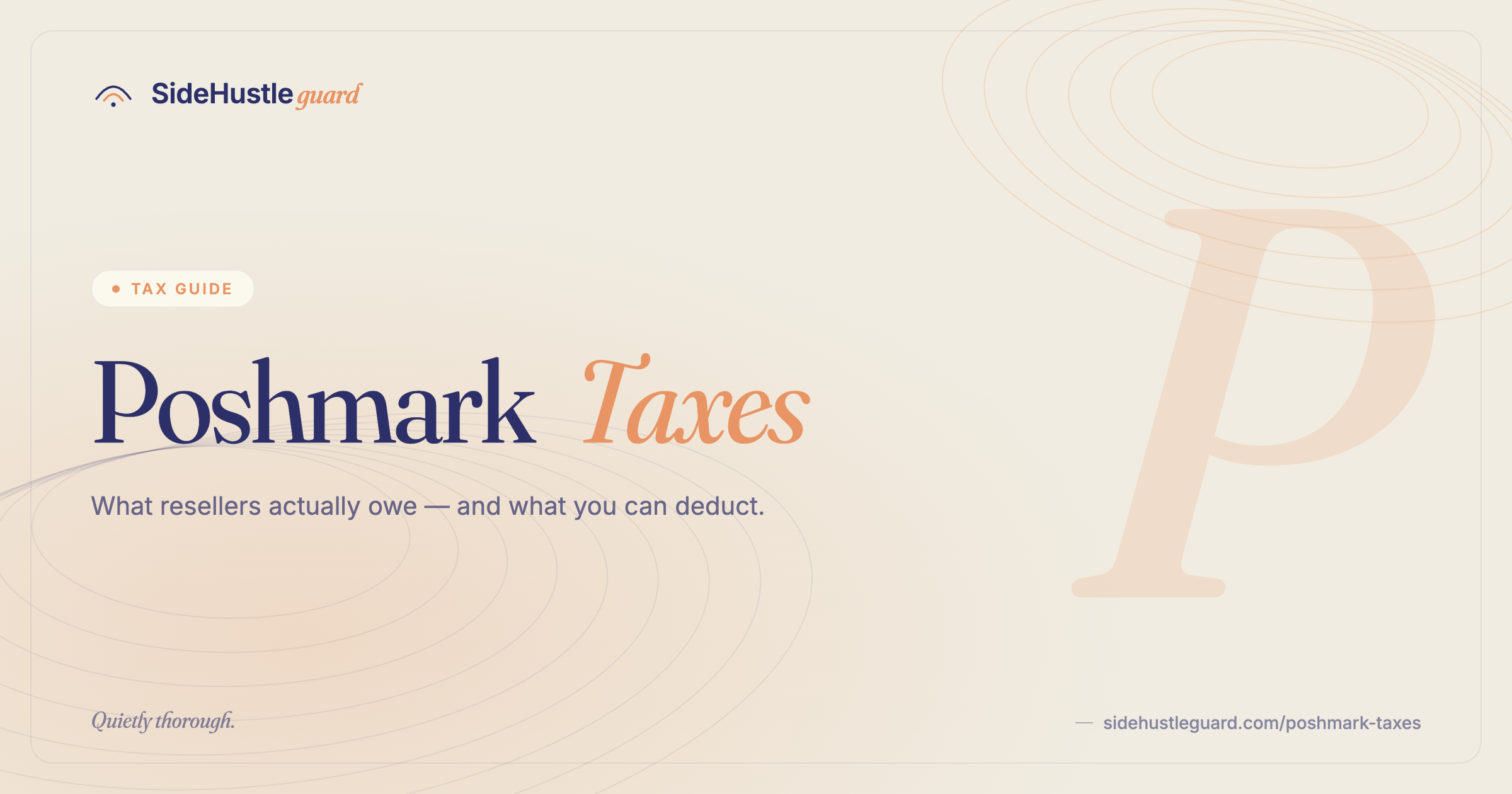 Poshmark taxes — resale income, 1099-K thresholds, and Schedule C