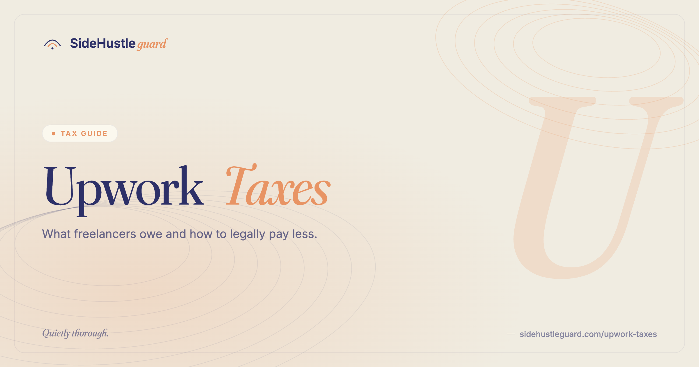 Upwork freelancer taxes — Form 1099-K, self-employment tax, and deductions