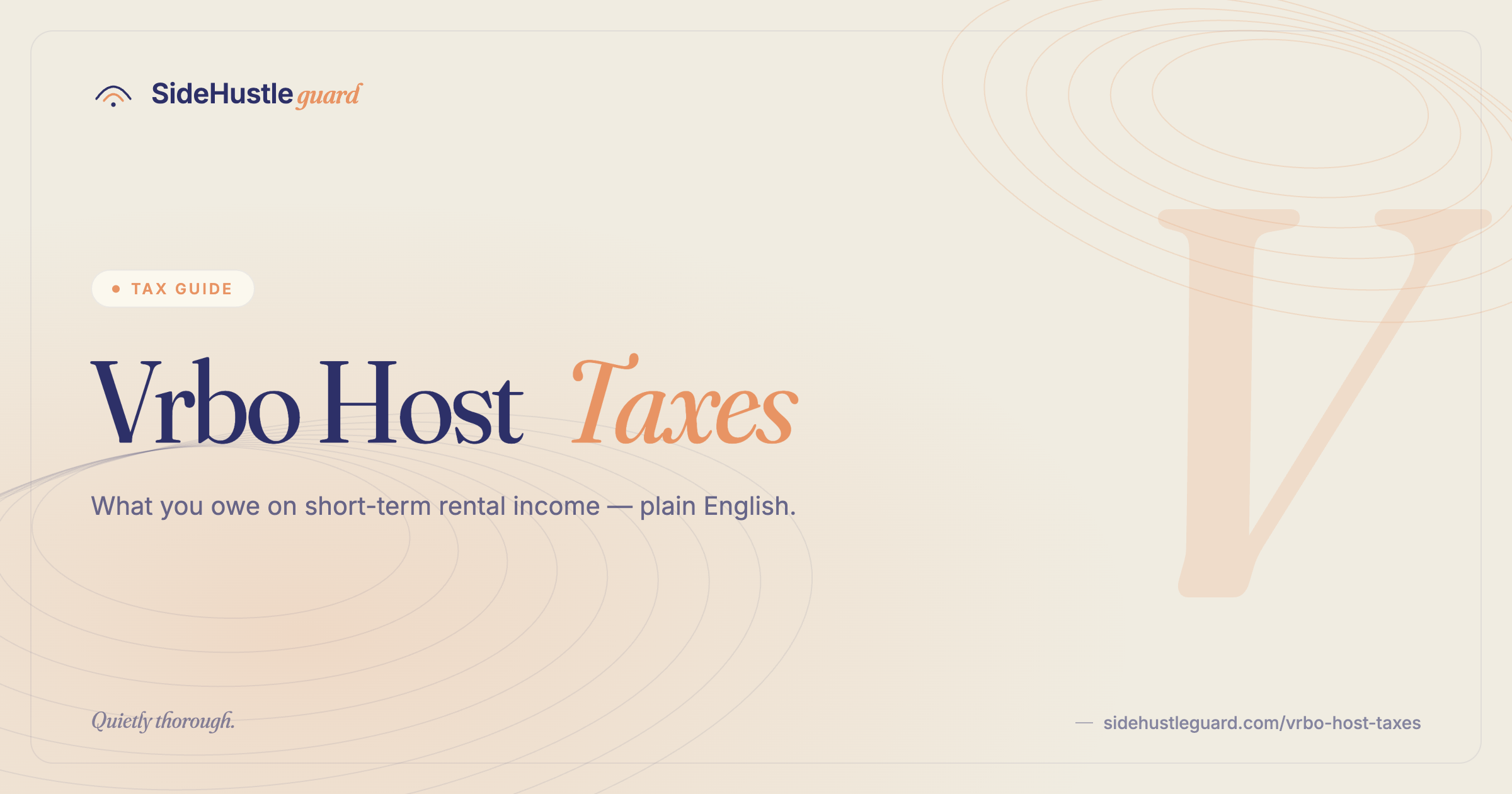Vrbo host tax guide — rental income, deductions, and 1099-K rules