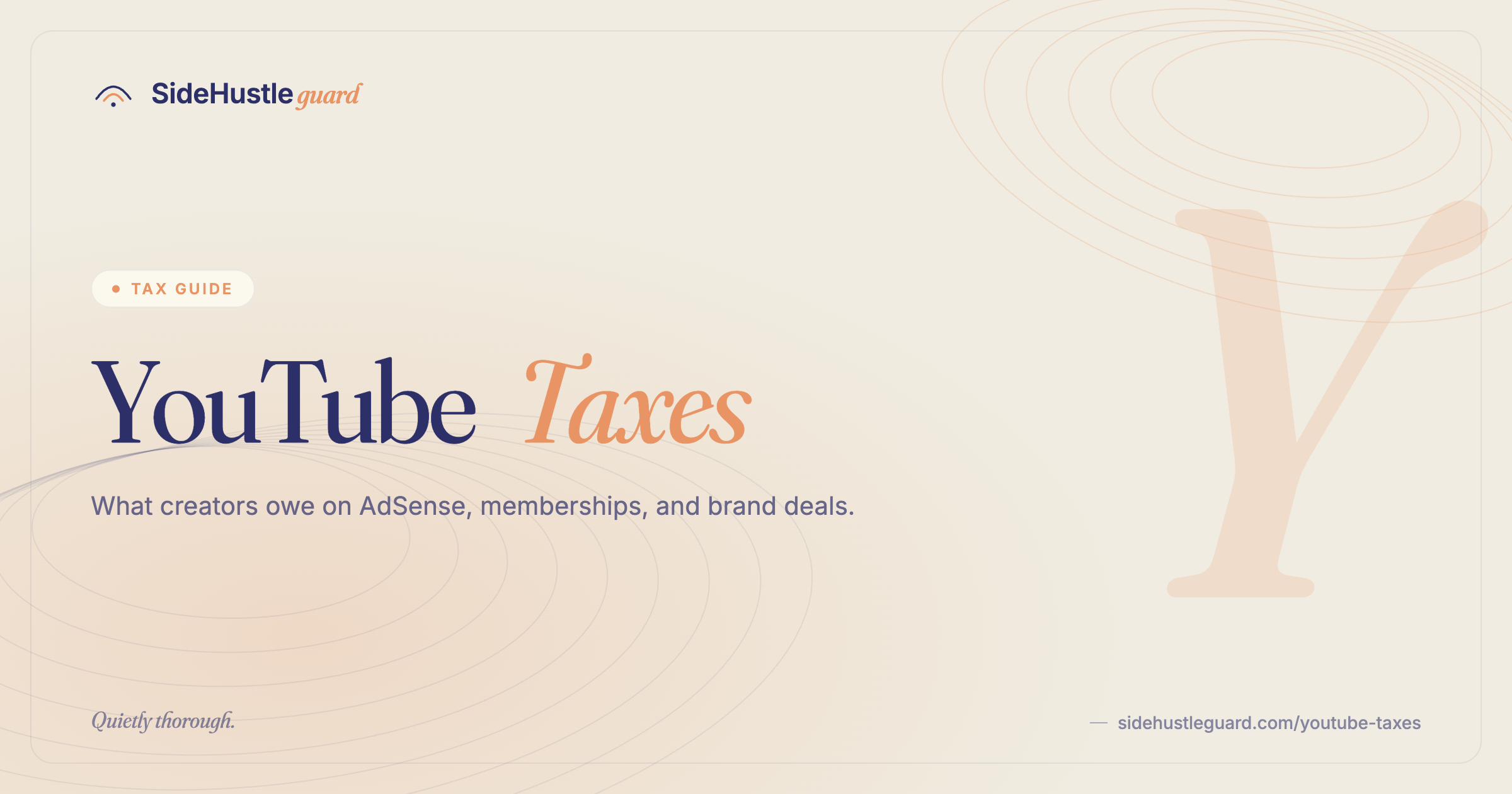 YouTube creator taxes — AdSense income, sponsorships, and deductible expenses